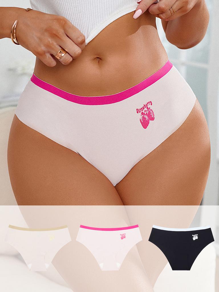 European and American women's sports underwear breathable briefs embroidered sexy