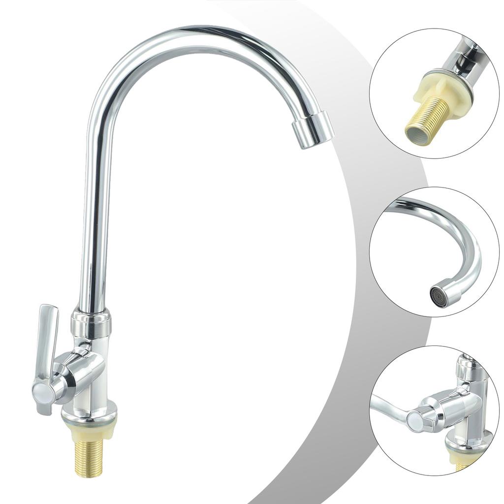 Bathroom Faucet Bent Cold Water Kitchen Sink Plastic Steel