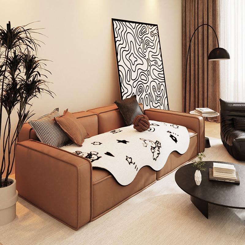 Imitation Rabbit Fur Shaped Sofa Cushion Cartoon Creative Sofa Cushion Cover Cloth Irregular Sofa Towel