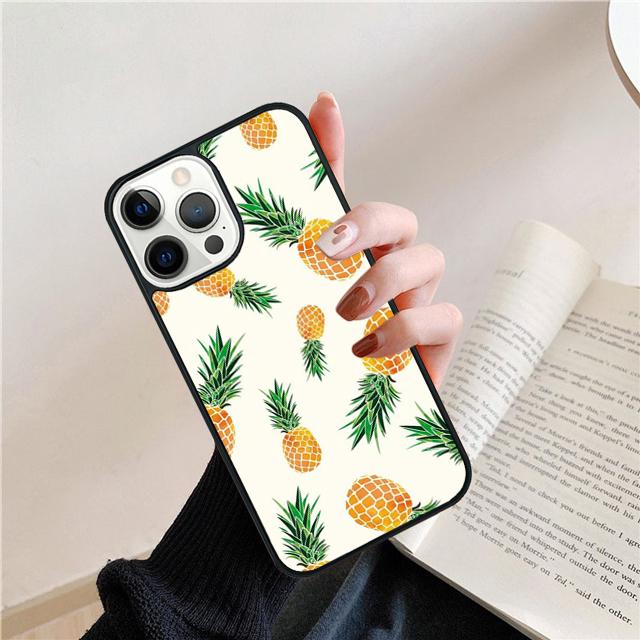 Sommer Ananas Coque Schale Für iPhone 17 Air 15 16 14 13 12 Pro Max 11 Pro Max Plus Handyhülle Abdeckung