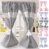 1/12 Dollhouse Striped Lace Curtain Door Curtain Doll Home Furniture Decoration Dolls House Living Scene Decor Accessories