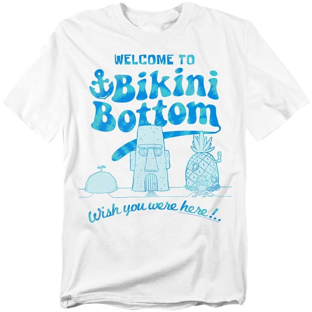 SPONGEBOB SQUAREPANTS BIKINI BOTTOM Licensed Adult Graphic Tee Shirt SM-5XL L