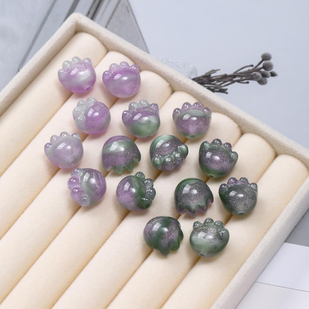 1Pcs Color Changing Cat Paw Resin Beads Luminous Animal Paw Loose Bead Pendant for DIY Bracelet Necklace Jewelry Accessories
