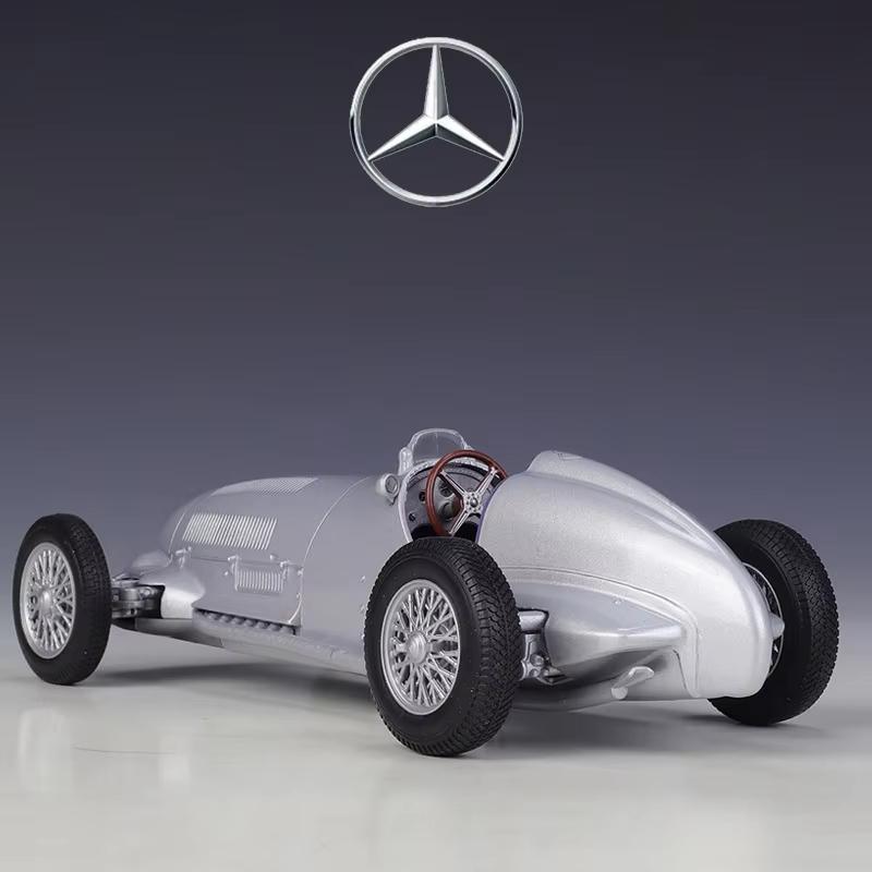Welly 1/24 1937 Mercedes Benz W125 Alloy Scale Car Model Diecast Metal Static Collection Children Toy Car Vehicles Gifts