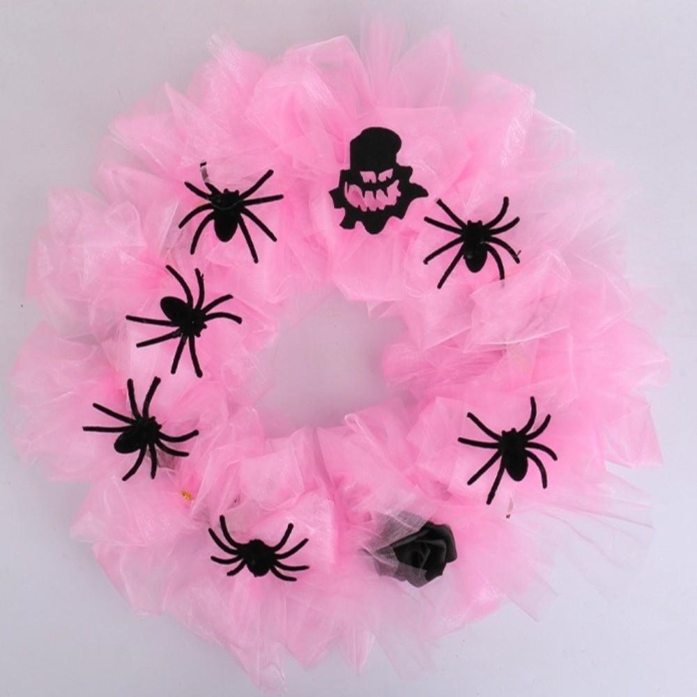 Mesh Halloween Decorations 16.9inch Door Garland Hanging New Halloween Spider Garland  Party