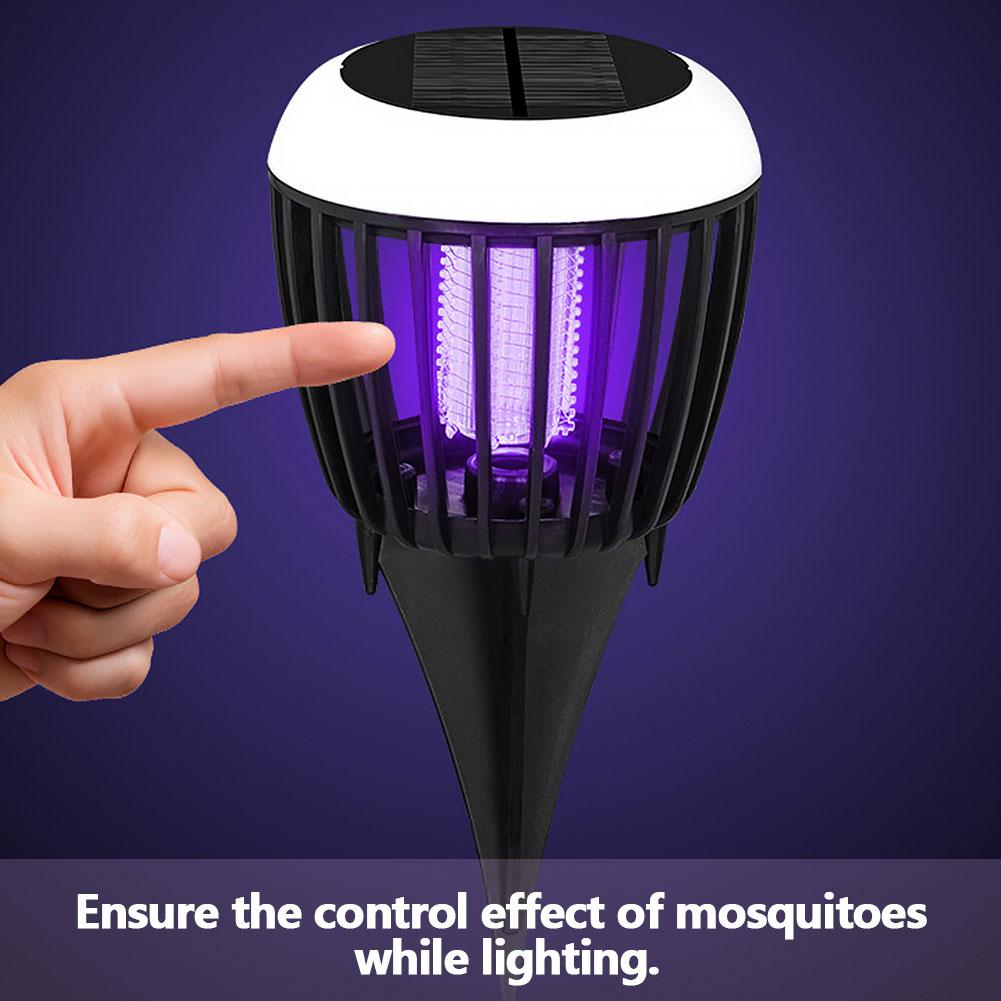 Solar Mosquito Killer Lamp Waterproof Lighting Mosquito Repellent Lamp Solar Light Bug Zapper for Outdoor Garden Patio Use
