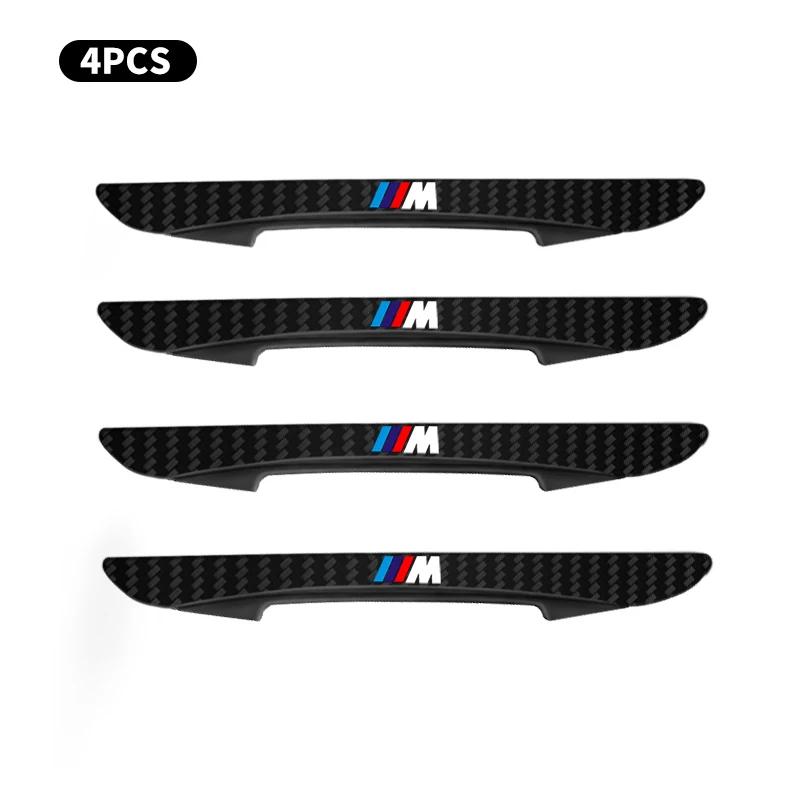 4pcs Carbon Fiber Look Car Door Protective Sticker For BMW M M2 M3 E46 E90 E60 F30 F10 E39 E36 F20 G30 G20 E87 E92 E91 E30 F11
