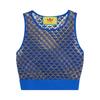 adidas GG Tulle Top Blue Women Tops 693448-XJECA-4697