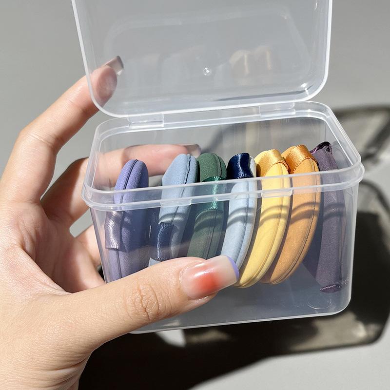 Transparent Square Makeup Storage Box, Swab Ball Holder Storage Box, Jewelry Beads Storage Box