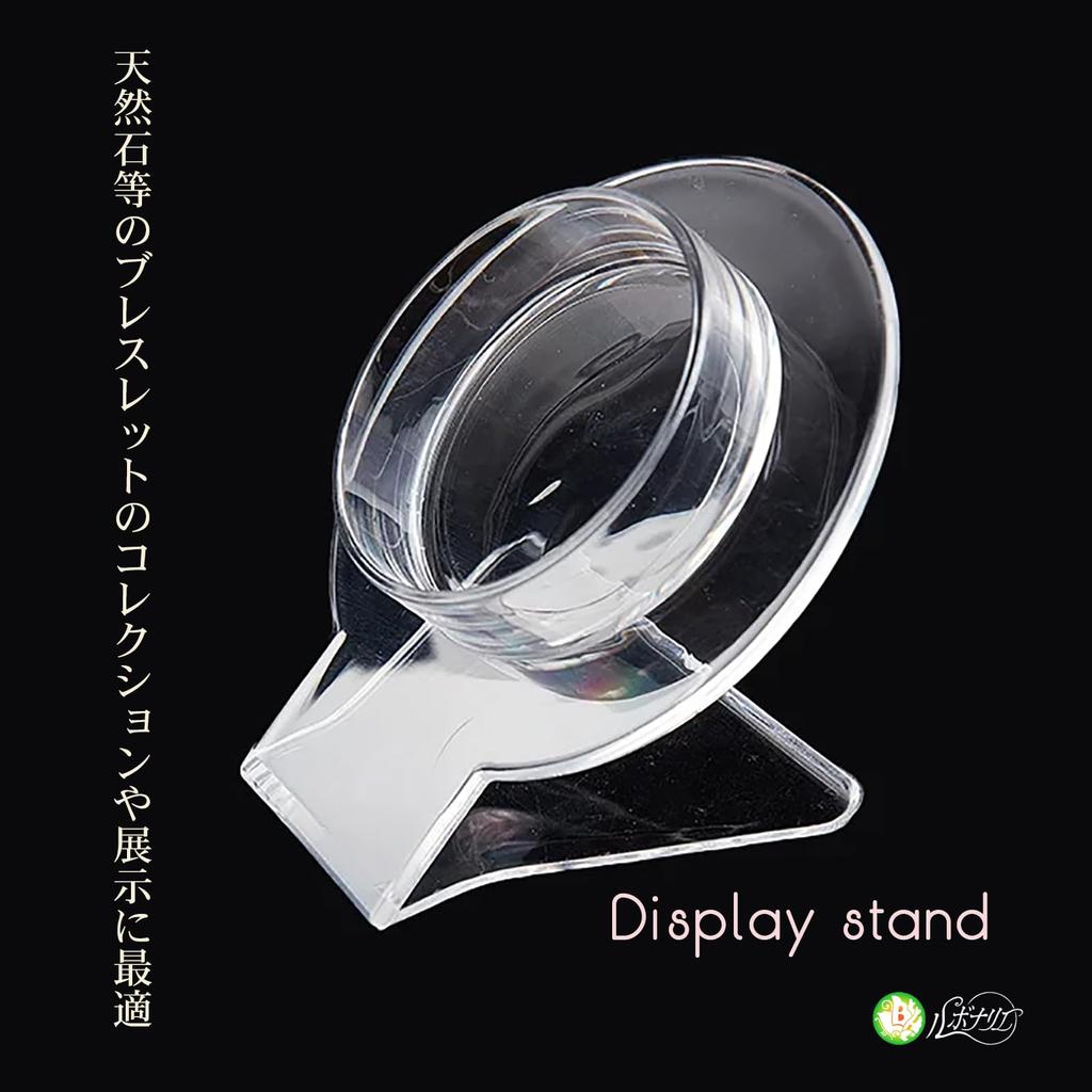 Rubonarie Bracelet and Power Stone Display Stand, Acrylic Clear, for Natural Stone Bracelet Collections, Storage, and Display (Clear, 10 pieces)
