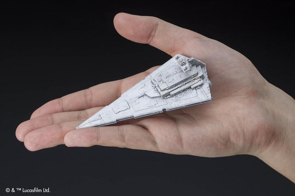 BANDAI SPIRITS Star Wars Vehicle Model 001 Star Destroyer Pre-Colored Plastic Model