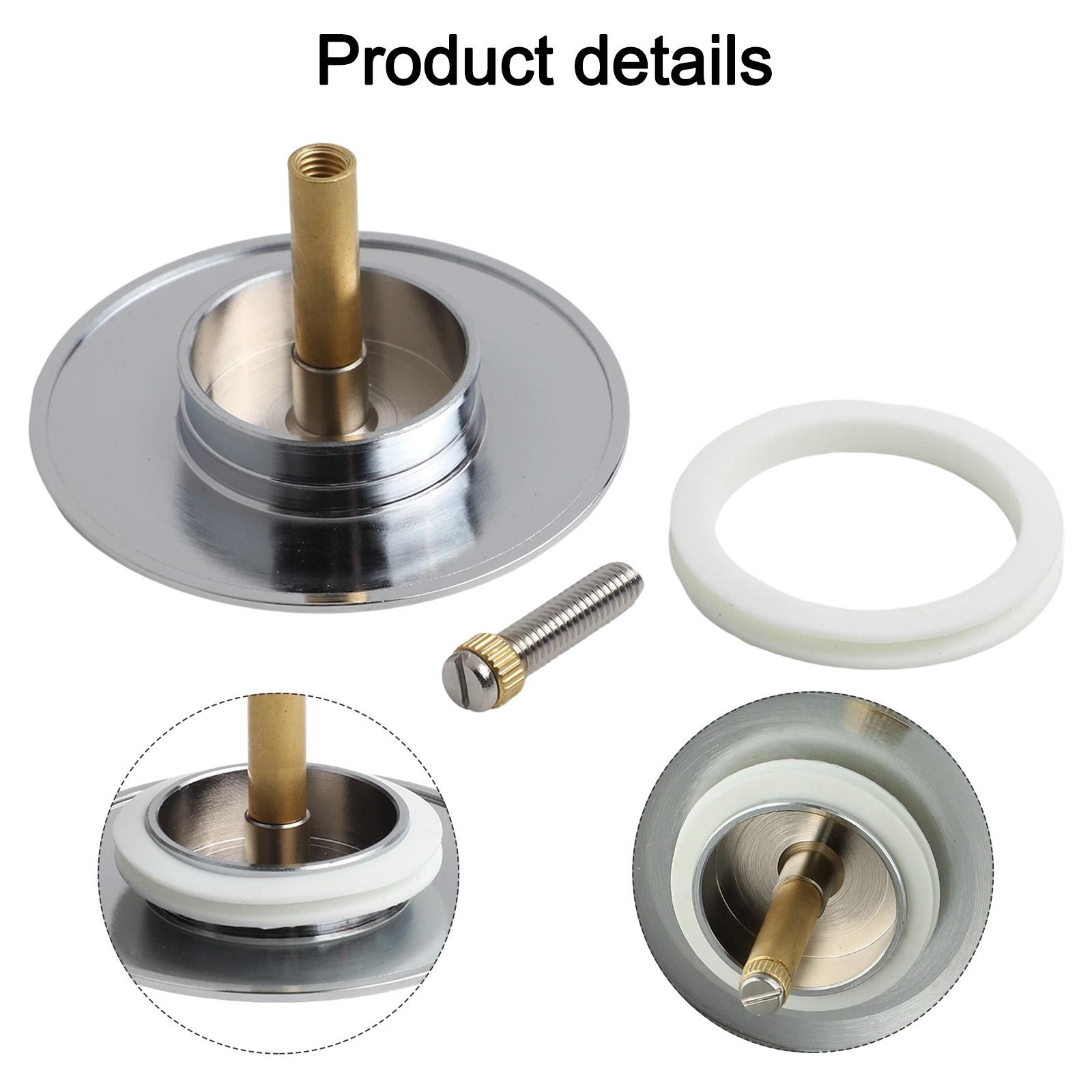 Double Seal Stopper Brass Bathtub Stopper Solid Brass Construction Leak-Free Performance Premium Chrome-Plated Brass China Mainland