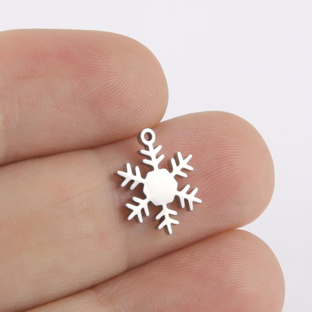 Teamer 5pcs Stainless Steel Charms for Jewelry Making DIY Accessories Sun Star Heart Moon Pendant for Bracelet Necklace Earrings