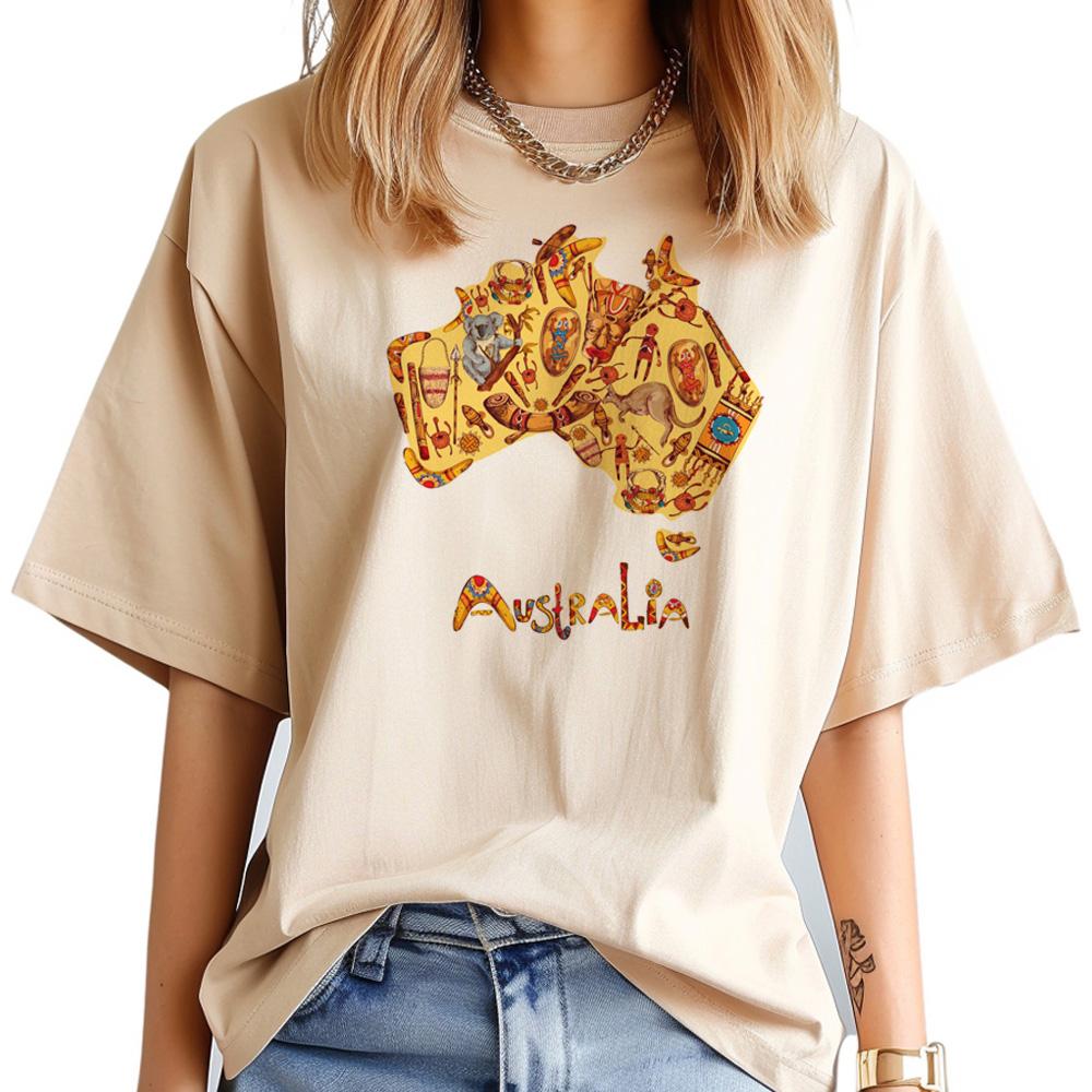 

Australia top Women harajuku graphic funny tshirt female streetwear clothing S