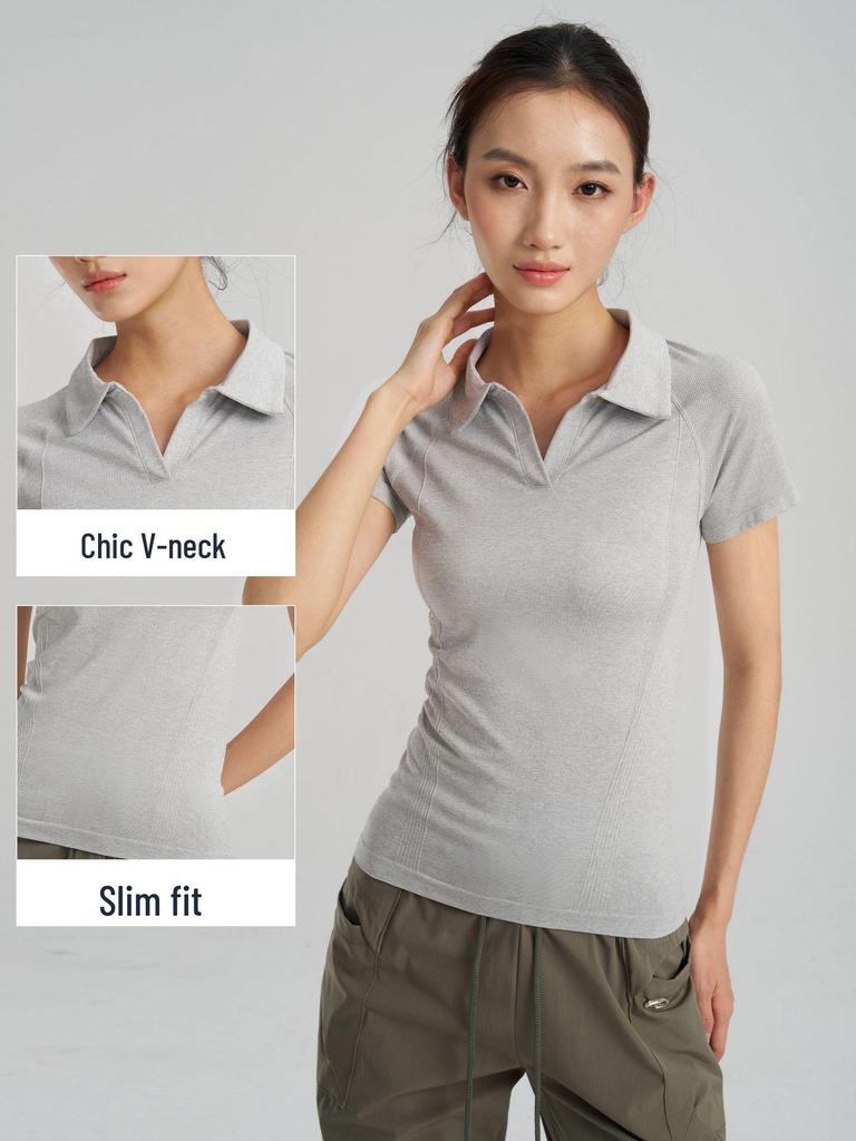 Men's Slim Fit Breathable Polo Shirt: Quick-Drying, Short Sleeve, Ideal for Fitness, Business, and Outdoor Sports