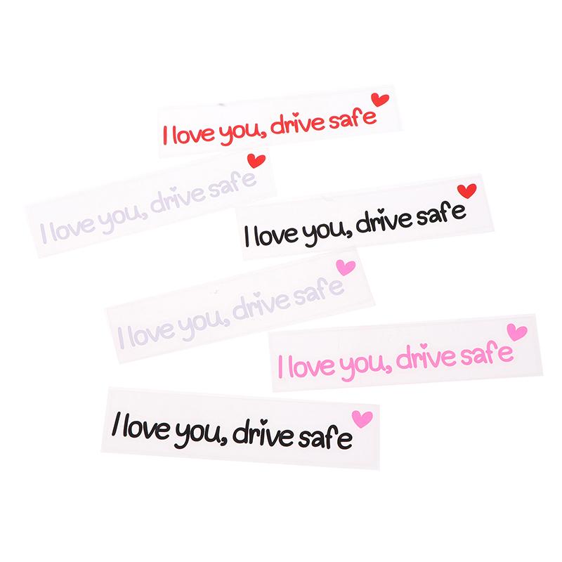 I Love You Drive Safe Car Mirror Stickers Affectionate Reminder Heartfelt Safety Reminder For Women Drivers Car Interior Sticker