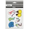 Autocollants souples - Creotime - 5 pcs - Multicolore - Pour enfants - Plastique