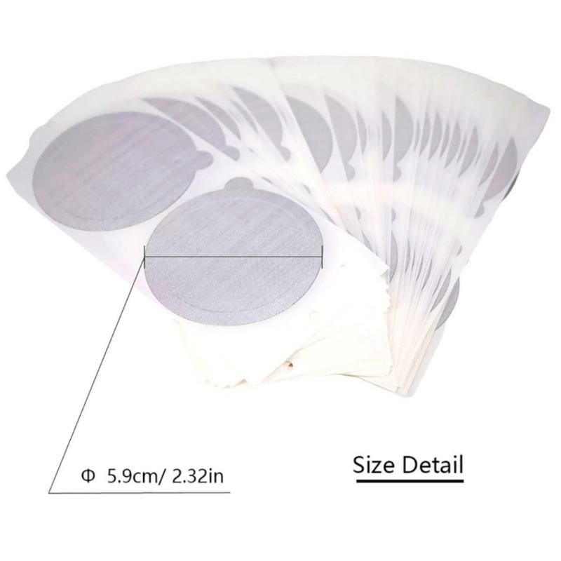 Pack of 100 Coffee Pods Foil Lids 59mm Coffee Pods Stickers Coffee Sealers Aluminum Foil Texture Coffee Pods Cover