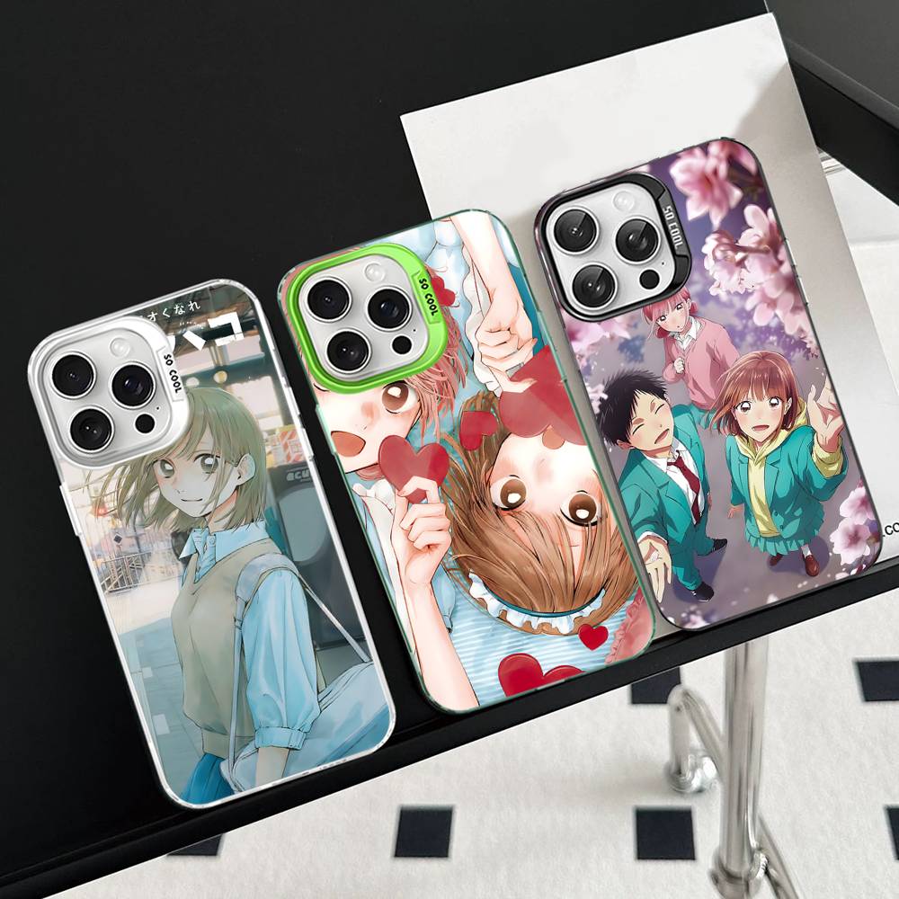 Anime B-Blue Box Phone Case For iPhone 17 16 15 14 13 12 11 Pro Max Plus Pro Colorful Shell