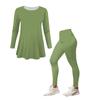 Women 2 Piece Outfits Two Piece Outfits Sets Long Sleeve Top Long Pants  Slim Fitting Home Suit Yoga Set