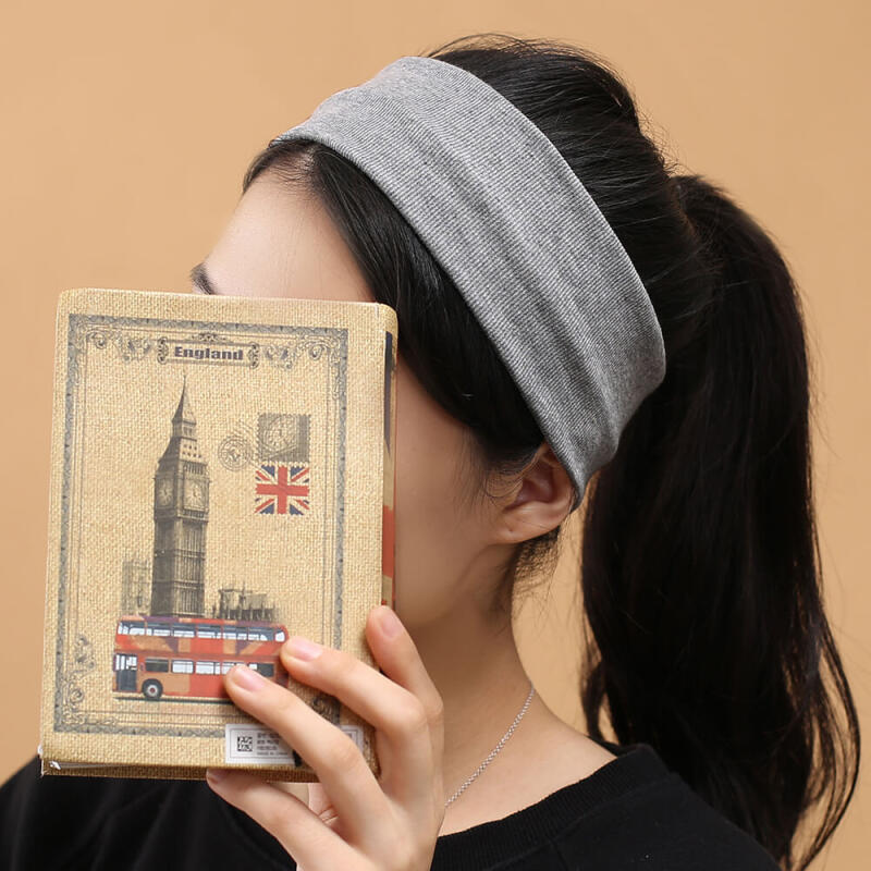 Basic Bandana Hairband (Light Gray)