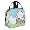 Kawaii Dudu Bubu Perzik En Goma Geïsoleerde Lunchtas voor Beer Panda Herbruikbare Thermische Koeltas Voedsel Lunchbox Werk School