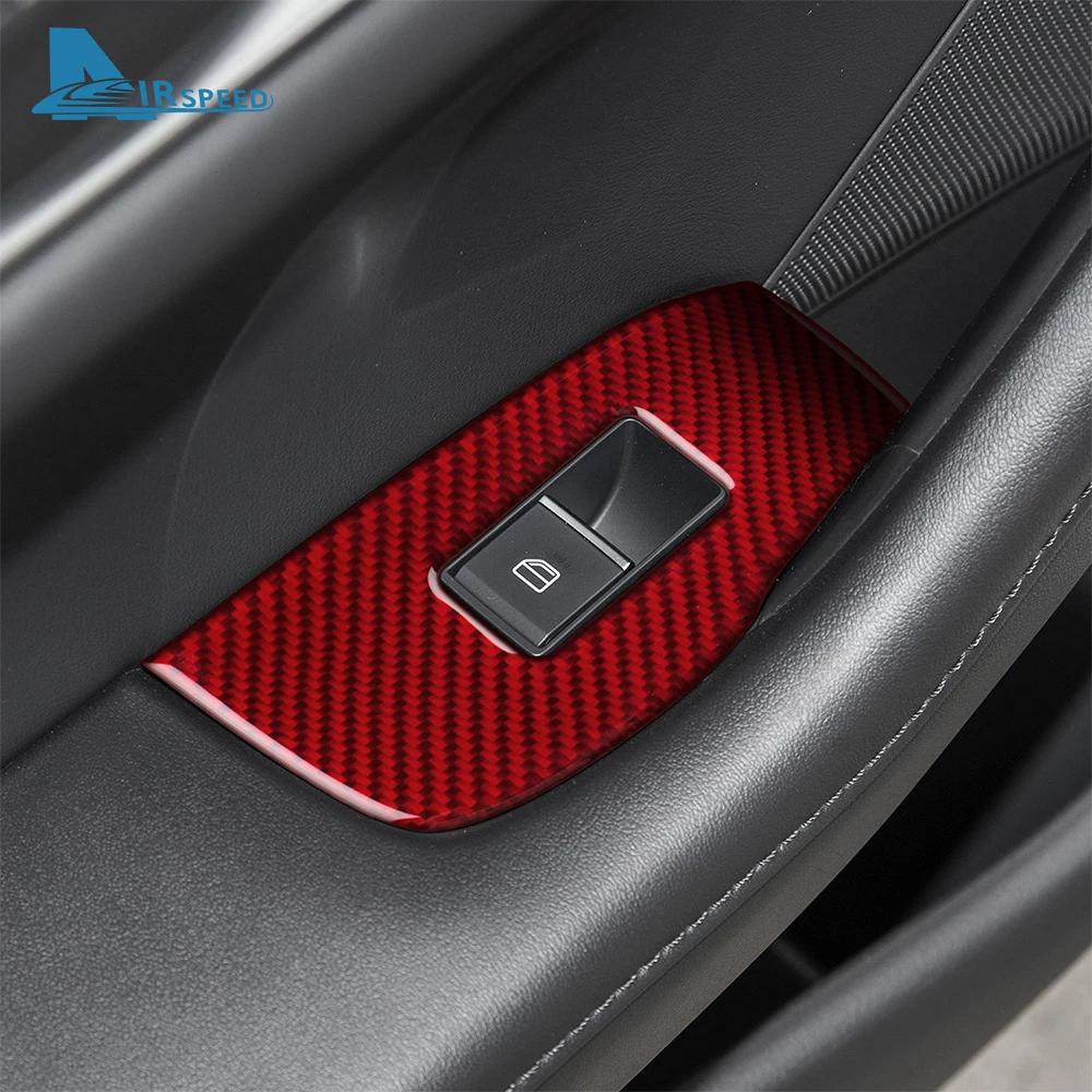 For Mazda 3 Axela 2019 2020 2025 2025 2025 2025 2025 Car Rear Door Window Lifting Frame Panel Real Soft Carbon Fiber Sticker