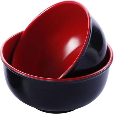 Odin Chinese Style Red & Black Melamine Bowl