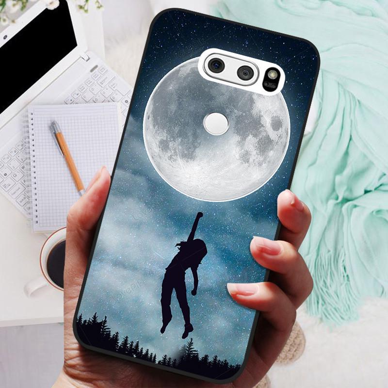 Para LG V30 V30+ Funda Gato Lindo Pintado Trasera para Teléfono Para LG V35 V30S Thinq Funda Silicona Suave Para LGV30 V30 Plus Fundas Coques