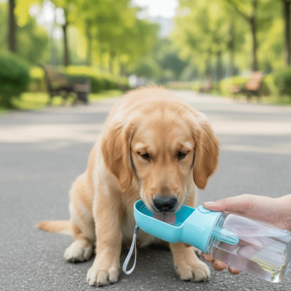 Leak Proof Portable Pet Water Bottle Heat-resistant Dog Food Container Water Dispenser  Dog Walking