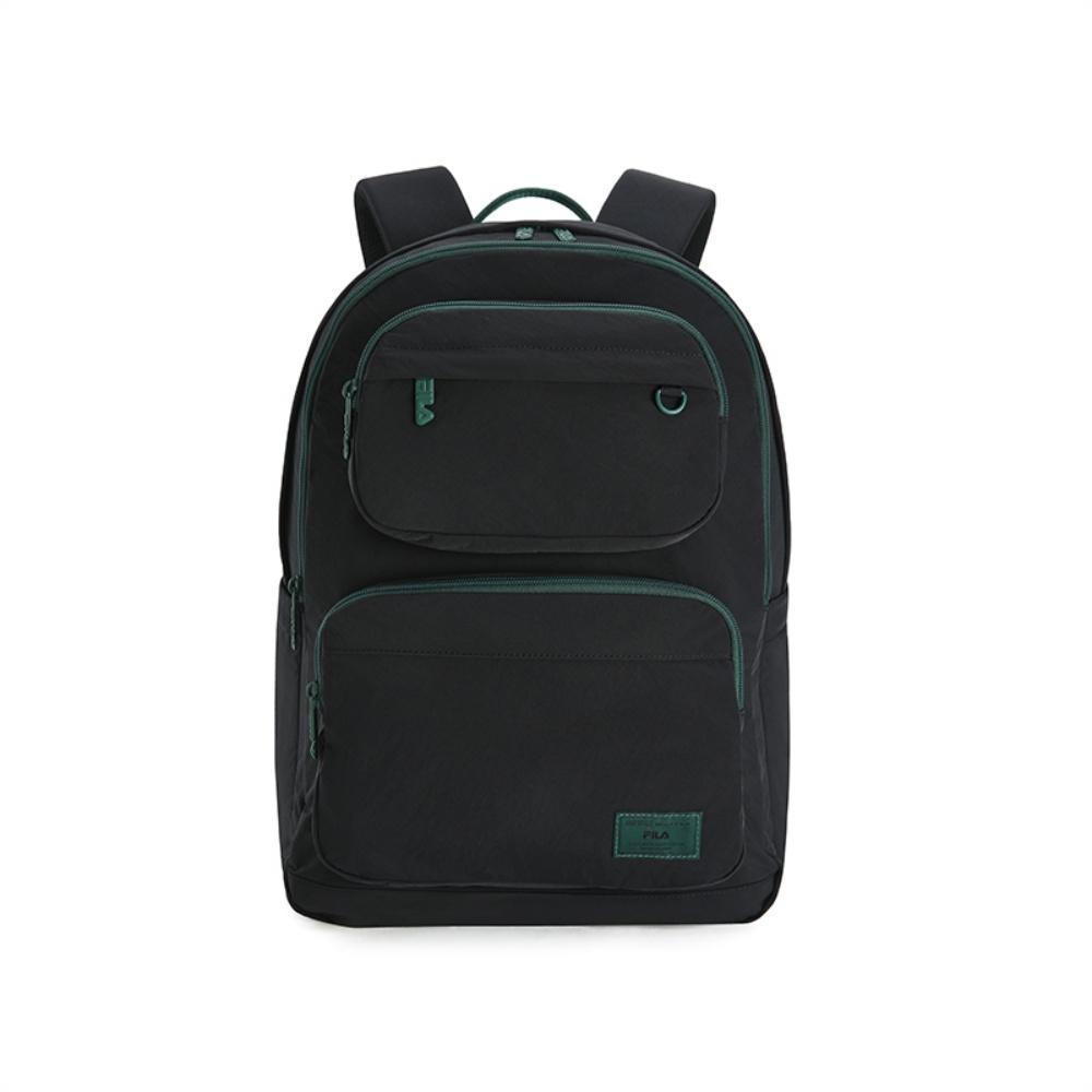 FILA Original Fashion Simple Casual Versatile Backpack Fabric Backpack Regular Black Unisex backpack F13U619132FBK Jet Black