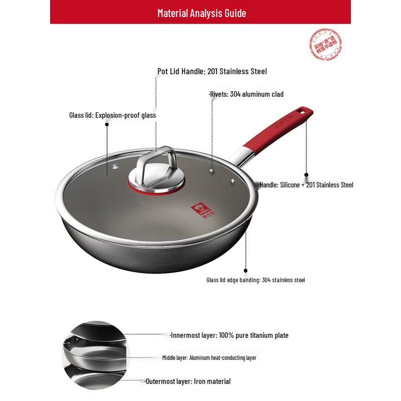 KOBACH Pure Titanium Non-Stick Frying Pan