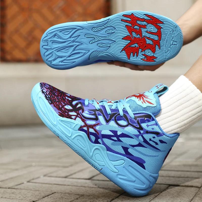 Basketball Shoes Mens Lightweight Comfortable Summer Fitness Training Shock-absorbing High-top Casual Walking Shoes for Men