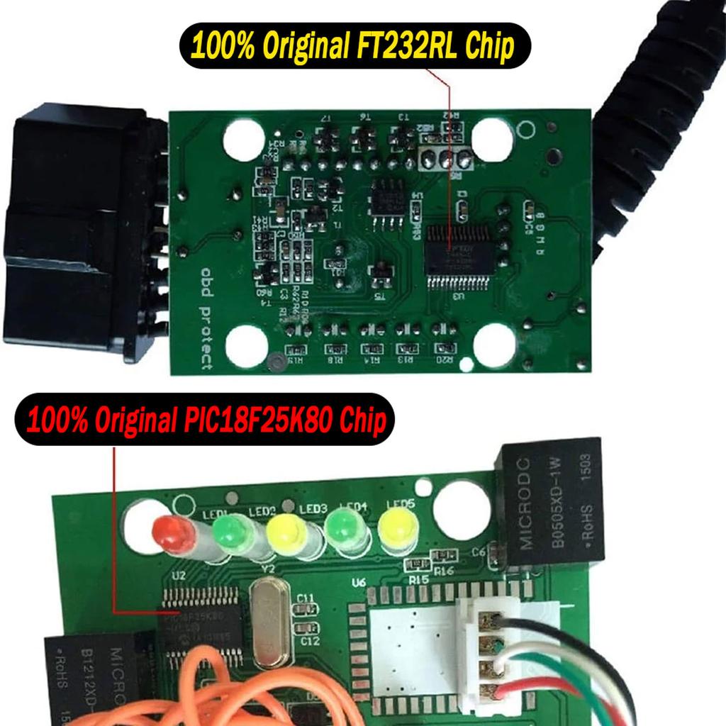 ELM327 USB V1.4/1.5/2.1 Oryginalny PIC18F25K80 FTDI FT232RL Narzędzie diagnostyczne OBD2 Dla ScanTool/MultiEcuScan Skaner interfejsu OBD2