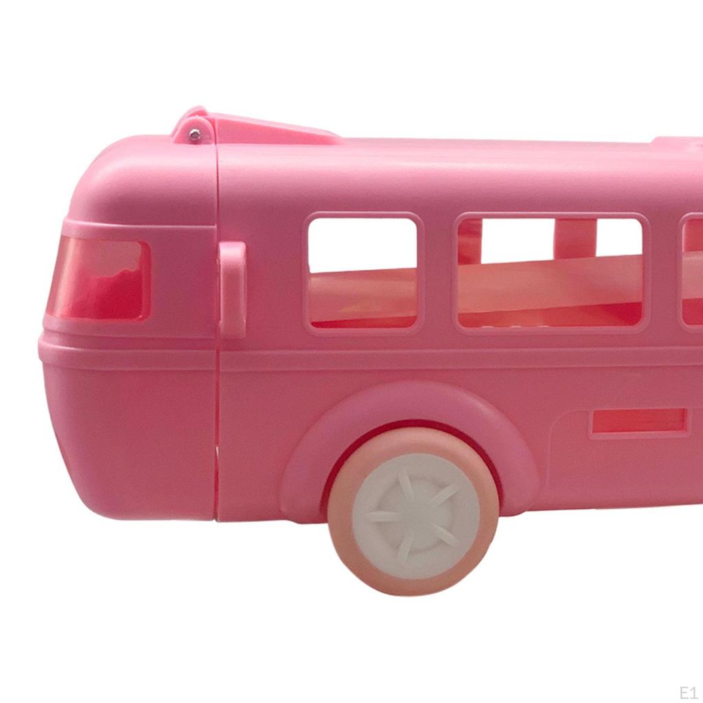 Bus Shape Water Bottle with Straw and Strap Adjustable Shoulder 500ml Capacity for Girls Boys