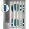 Vintage Wood Grain Paddle Bathroom Shower Curtain Artistic Colorful Bath Rug Decoration for Home Decor