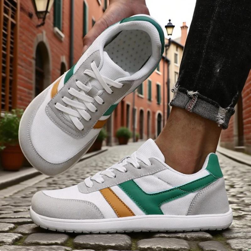 New Fashion Wide Toe Men's Shoes Unisex Outdoor Running Zero Drop Casual Sneaker Fashion Minimalist Soft Wide Barefoot Shoes
