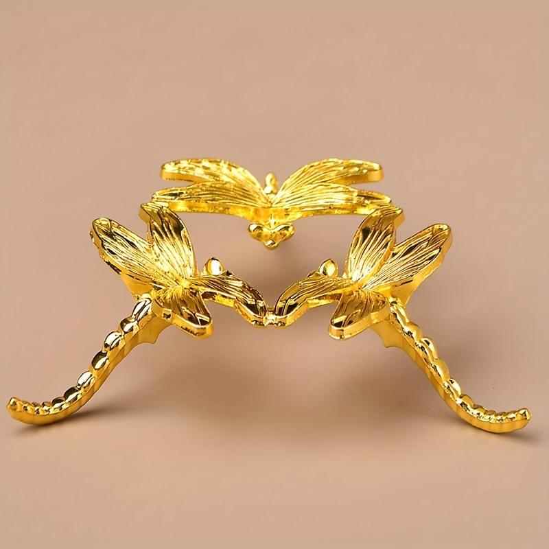 Dragonfly Style Crystal Ball Base, Suitable for Placing Various Crystal Balls, Metal Ball Bases, Office Home Decoration,  Aesthetic Room Decoration