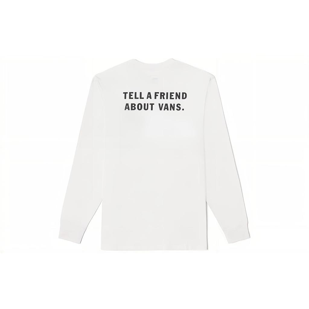 Vans T Shirts Unisex White Crew Neck Moderate Straight Fit VN0A54NWWHT