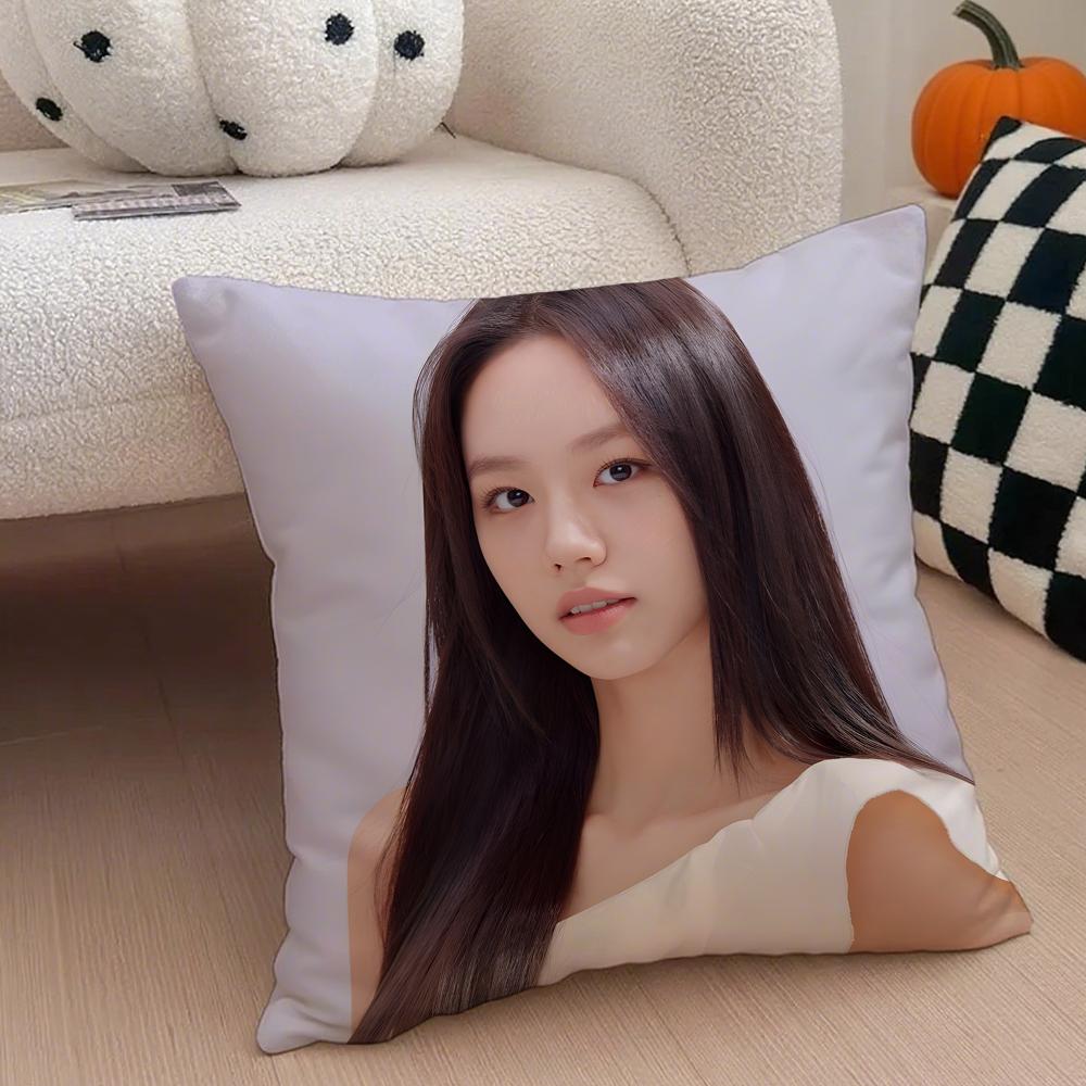 singer bubbly LLee Hyeri Cushion Cover Throw Pillow Cover Hidden Button Durable Polyester Chair Cushion