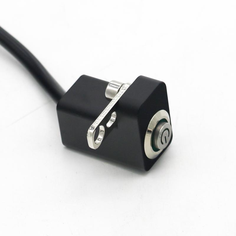 LMoDri DC12V Motorcycle Fixed Switch Waterproof Buttons Spotlight Convex Button Aluminium Alloy Headlight Switch Adjustable