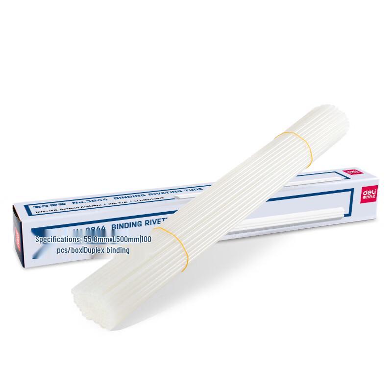 Deli Transparent Binding Rivet Tubes for Financial Binding Machine 2500₽