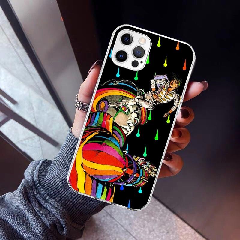 

JoJo Adventure Rohan Kishibe Phone Case For iPhone 17 Air 11 13 Mini 14 15 Plus 16 12 Pro Max 16E SE 7 8 Pattern Soft TPU Back C iPhone 13 Mini
