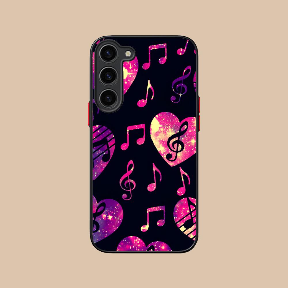 

Musical Note Staff Mobile Phone Case for Samsung Galaxy S25 S24 S23 S22 S21 Plus FE Ultra Colorful Silicone Cover Pretty Luxury Galaxy S21 Ultra 5G