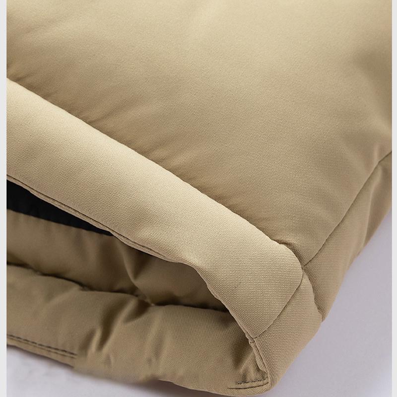 Winter Men's Parkas Fashion Patchwork Corduroy Hooded Warm Outerwear Coats Men Loose Casual Streetwear Jackets Parkas