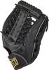 ZETT Rubber Baseball Softball Glove Fine Play All Round Black Sewing Champagne Gold For Throwing BSGB3910AZ (Glove) Thread Right-handed