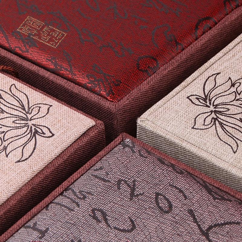 Elegant Satins Jewelry Display Case For Buddhas Beads And Jades Bracelets Chinese Style Jewelry Packaging Box