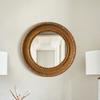 Vintage Baroque Wall-Mounted Mirror for Bedroom Artistic Elegant Home Decoration Environmentally Gold Large Stand Desktop Mirror