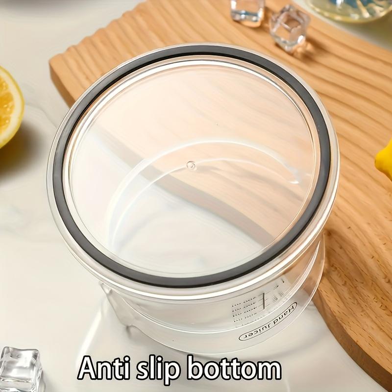 1 Manual Citrus Juicer with Built in Measuring Feature , Ergonomic Handheld Juicer for Oranges, Lemons, and Grapefruits, Durable ABS Material