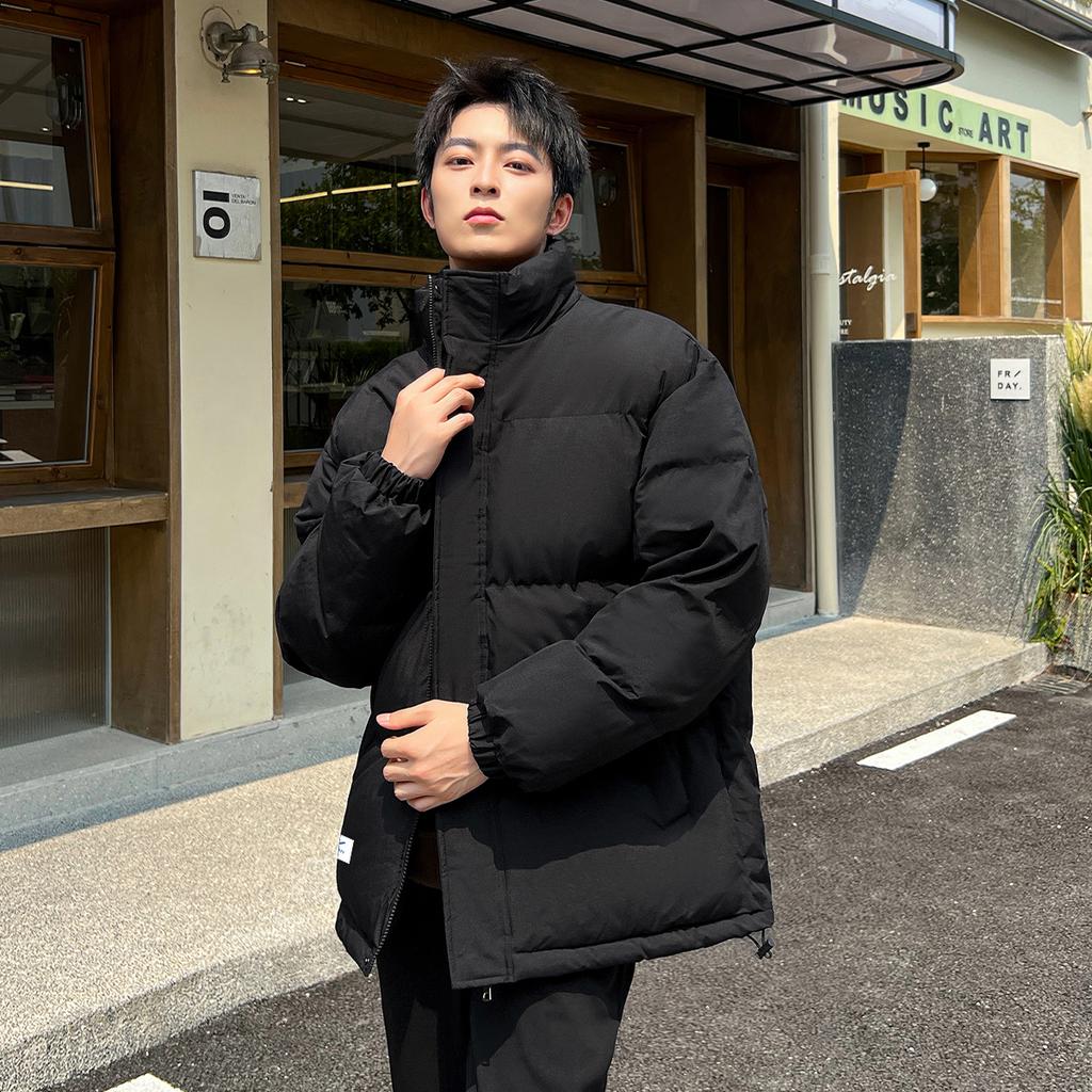 Warrior Puffer Jackets Unisex Stand Collar Thickened SHM075K281